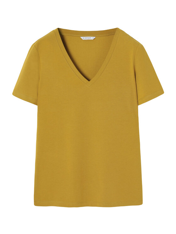 TATUUM TATUUM T-Shirt LISA Zielony V-Neck Fit