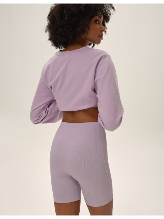 Esotiq Esotiq Szorty materiałowe 42039 Fioletowy Regular Fit