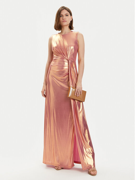 Silvian Heach Silvian Heach Официална рокля GPP24433VE Розов Slim Fit