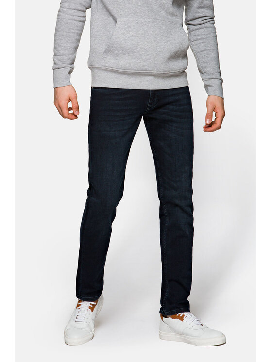 Lancerto Lancerto Jeansy Jackson Granatowy Slim Fit