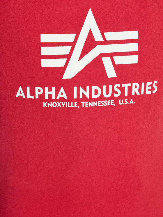 Alpha Industries Alpha Industries T-Shirt Basic 100501 Červená Regular Fit