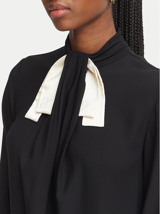 Elisabetta Franchi Elisabetta Franchi Μπλουζάκι CA-178-66E2-V320 Μαύρο Regular Fit