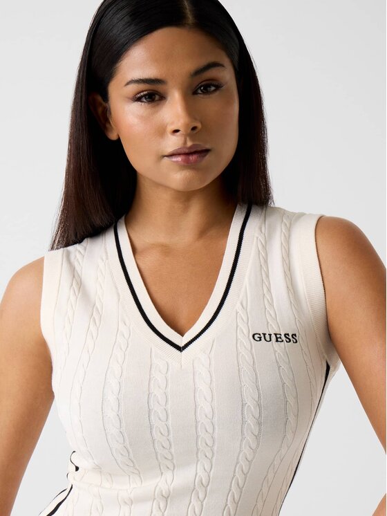 Guess Guess Vestito da giorno 180950 Bianco Classic Fit