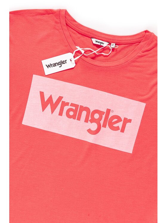 Wrangler Wrangler T-shirt DRAPE Rosso Regular Fit