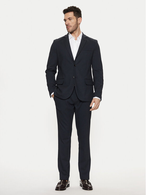 Tom Tailor Tom Tailor Сако 1044113 Тъмносин Slim Fit