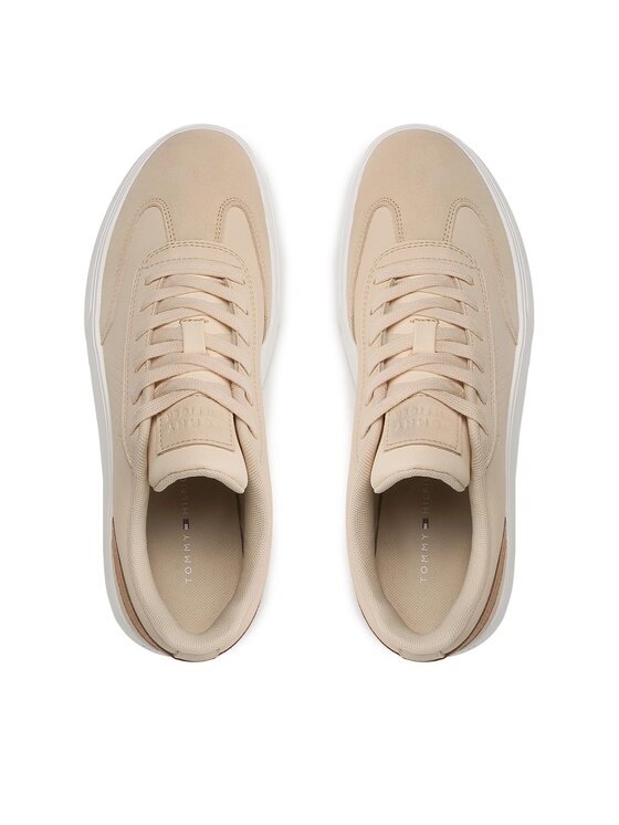 Tommy Hilfiger Tommy Hilfiger Sneakers Corporate Seasonal Cup Leather FM0FM04491 Beige