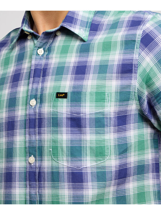 Lee Lee Camicia 112349961 Blu Regular Fit