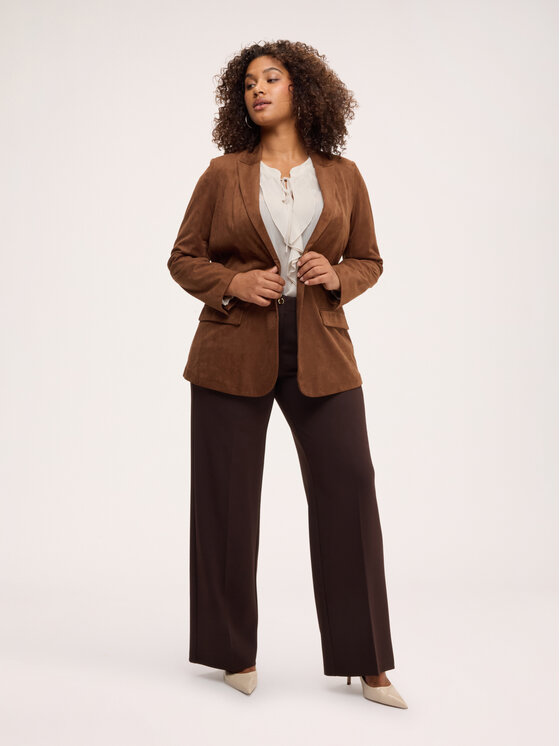 Fiorella Rubino Fiorella Rubino Marynarka Q053T000303N022 Brązowy Over Fit