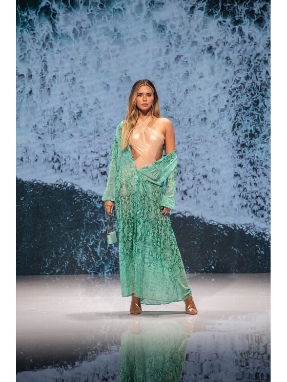 Liu Jo Beachwear Liu Jo Beachwear Sukienka plażowa VA1159 T4863 Zielony Relaxed Fit