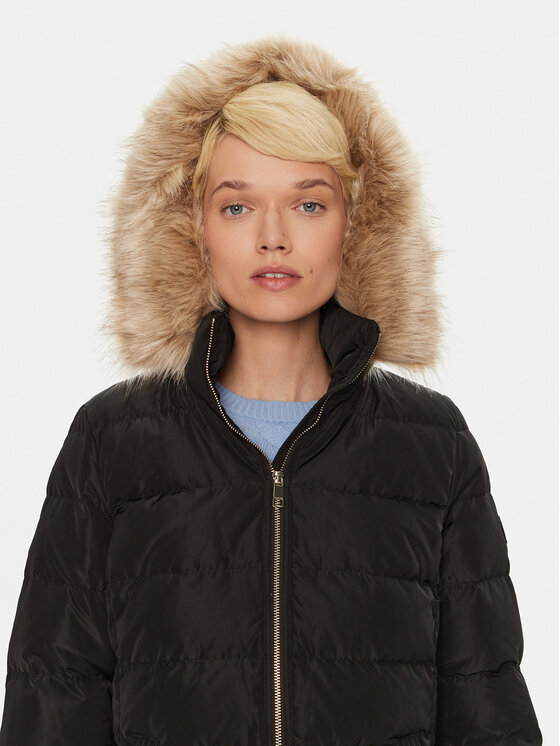 Tommy Hilfiger Tommy Hilfiger Pehelykabát WW0WW43600 Fekete Regular Fit