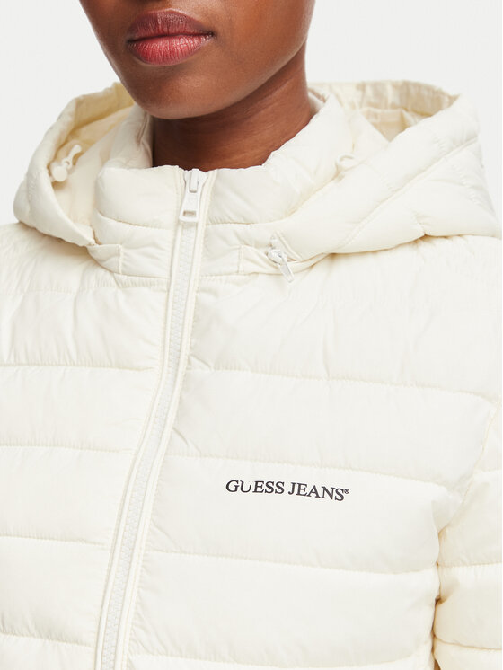 Guess Jeans Guess Jeans Prechodná bunda W6YL09 W2799 Krémová Regular Fit