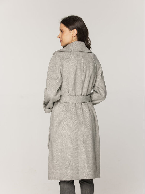Willsoor Willsoor Płaszcz przejściowy 65357 65358 Szary Regular Fit