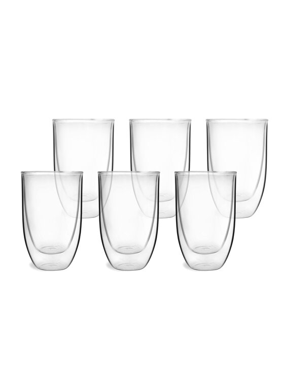 Vialli Design Vialli Design Komplet szklanek Komplet 6-szklanek z podw.sc.350ml amo 5455 Przezroczysty