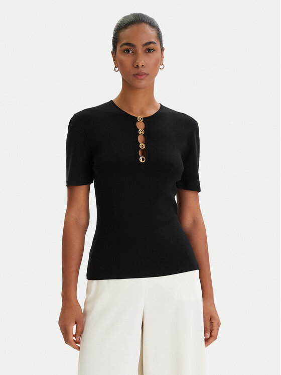 KARL LAGERFELD KARL LAGERFELD Блуза B1W18014 Черен Slim Fit