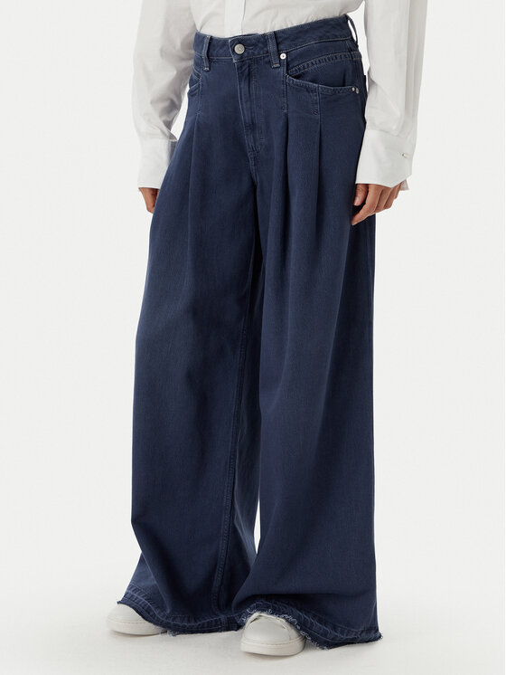 BOSS BOSS Jeans Slouchy 50552533 Blu scuro Wide Leg
