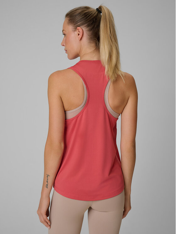 4F 4F Koszulka techniczna BASIC+ Koralowy Regular Fit