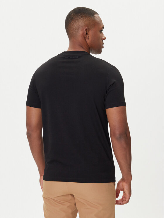 KARL LAGERFELD KARL LAGERFELD T-shirt 755036 554225 Crna Regular Fit
