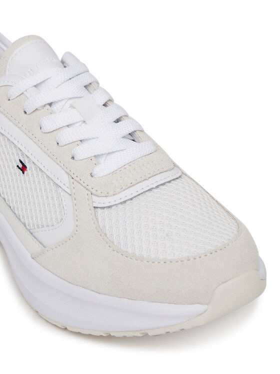 Tommy Hilfiger Tommy Hilfiger Sneakersy Sporty Runner FW0FW08644 Biały