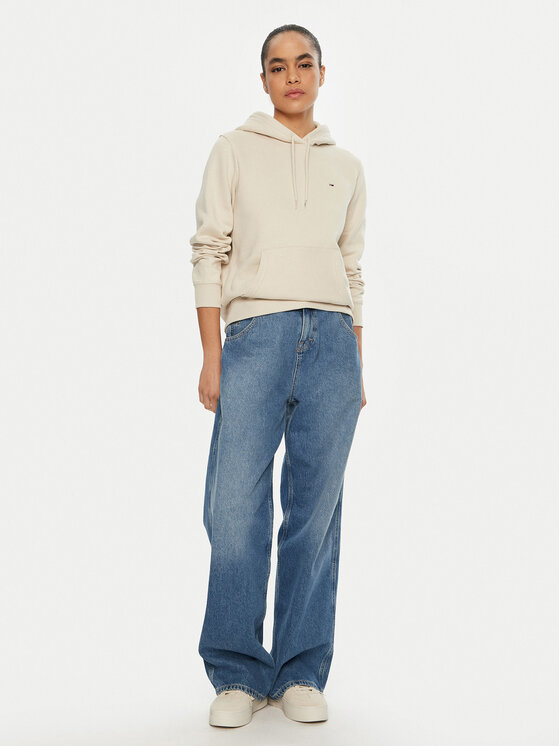 Tommy Jeans Tommy Jeans Majica dugih rukava DW0DW19958 Bež Regular Fit