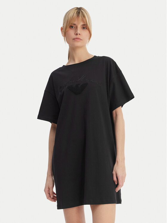 Emporio Armani Emporio Armani Haljina za svaki dan EW004078 AF20244 UC001 Crna Regular Fit