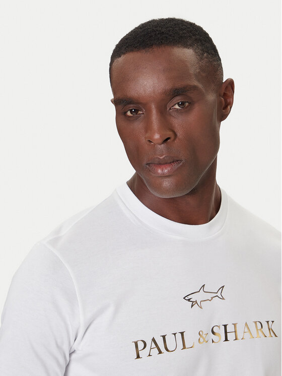 Paul&Shark Paul&Shark T-Shirt 99311007 Biały Regular Fit