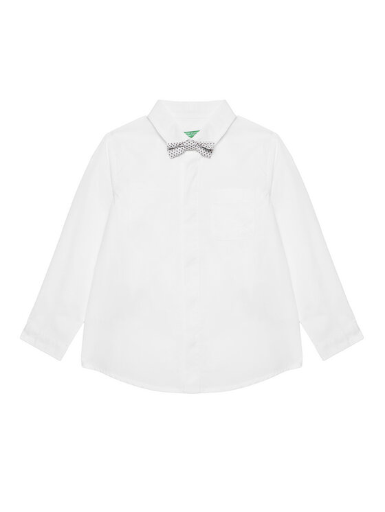 United Colors Of Benetton United Colors Of Benetton Košeľa 59UXGQ029 Biela Regular Fit