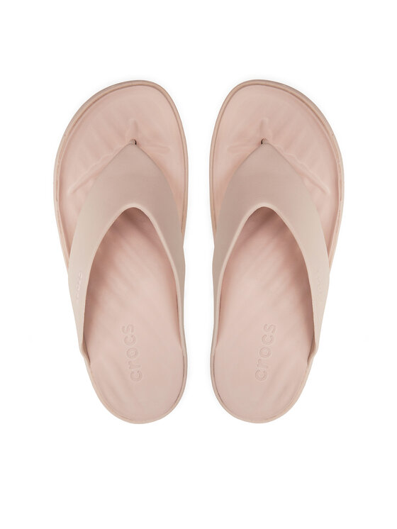Japonki, rozmiar 39/40, Beżowe, Crocs Gataway Platform Flip