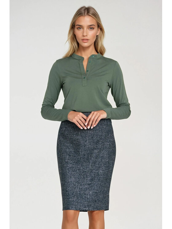 NIFE NIFE Halenka B195 Zelená Comfort Fit