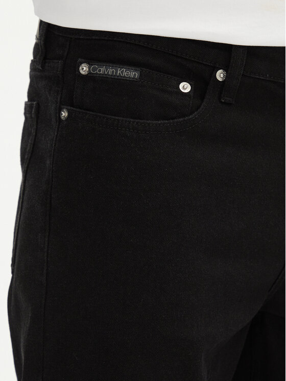 Calvin Klein Jeans Calvin Klein Jeans Pantaloni scurți de blugi J30J327514 Negru Slim Fit