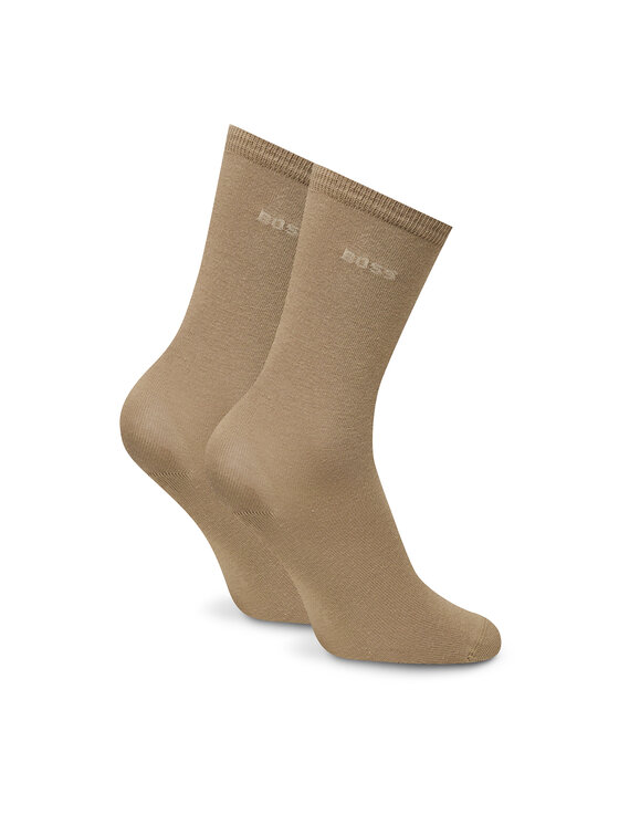 BOSS BOSS Set di 2 paia di calzini lunghi unisex 50543398 Beige