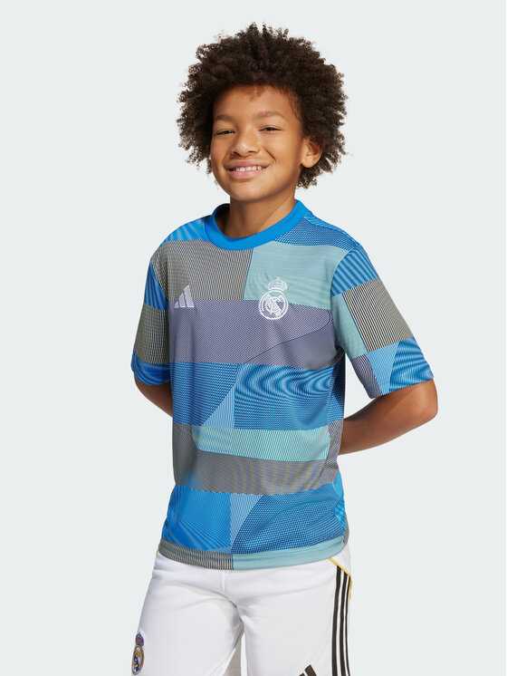 adidas adidas Koszulka techniczna Real Madrid 25/26 Pre-Match Jersey Niebieski jasny Regular Fit