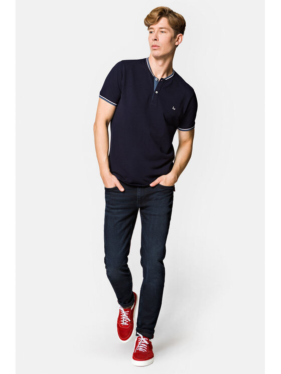 Lancerto Lancerto Jeansy Darren SP113222000014 Granatowy Slim Fit