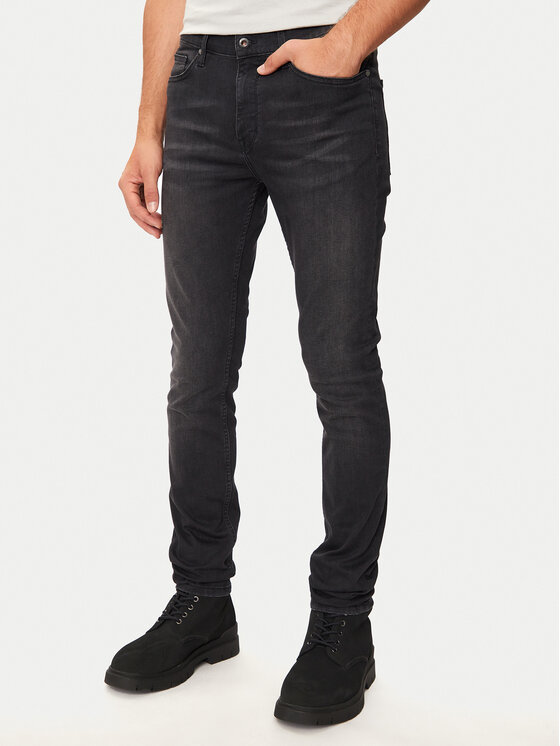 Mustang Džinsi Frisco 1015492 Melns Skinny Fit