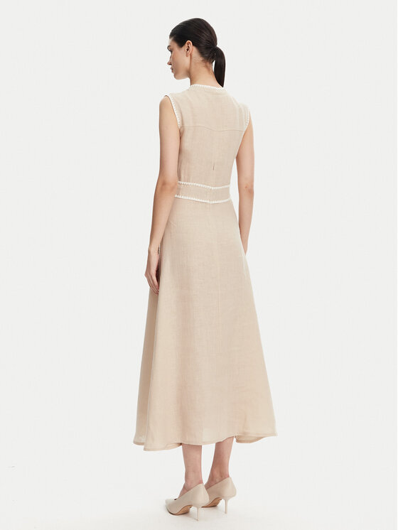 ICONA ICONA Rochie de vară RP5LE007 Bej Regular Fit