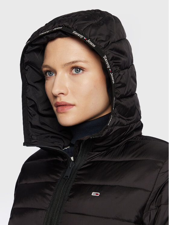 Tommy Jeans Tommy Jeans Μπουφάν μεταβατικό Quilted Tape DW0DW15168 Μαύρο Regular Fit