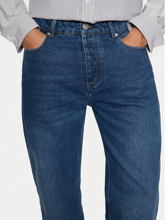 AMI PARIS AMI PARIS Blugi UTR500.DE0025 Albastru Straight Leg