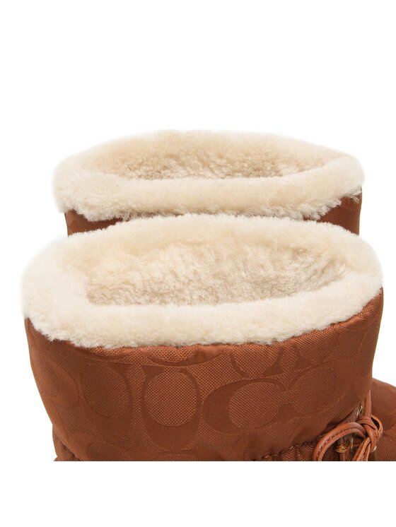 Coach Coach Stivali da neve Kailee Nylon CE303 Marrone