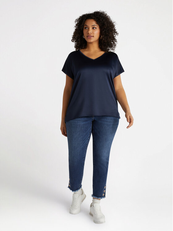 Fiorella Rubino Fiorella Rubino T-shirt G063L308231N034 Blu Regular Fit