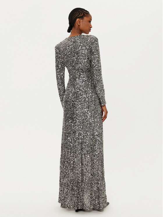 Rinascimento Rinascimento Rochie de seară CFC0121752003 Argintiu Regular Fit