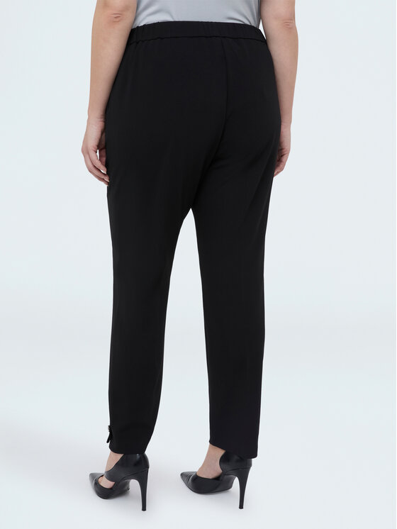 Fiorella Rubino Fiorella Rubino Spodnie materiałowe P009L002299N033 Czarny Regular Fit