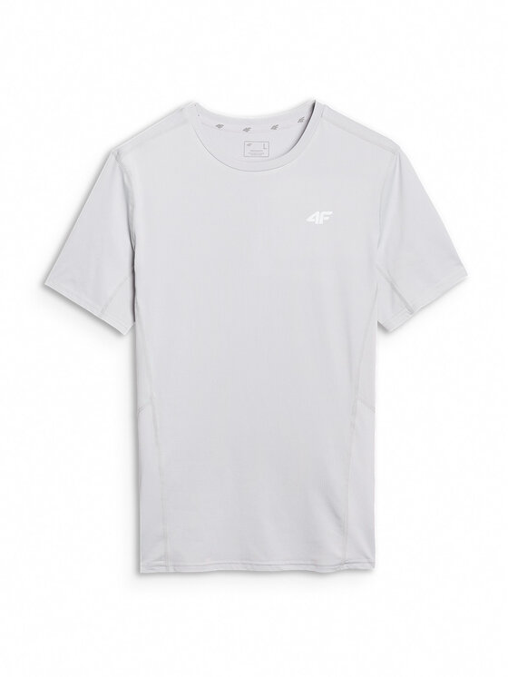 4F 4F Koszulka techniczna BLAST Szary jasny Slim Fit