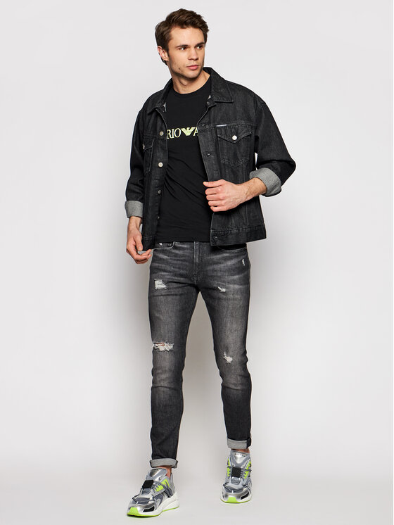 T-shirt 111035 1P516 00020 Nero Slim Fit