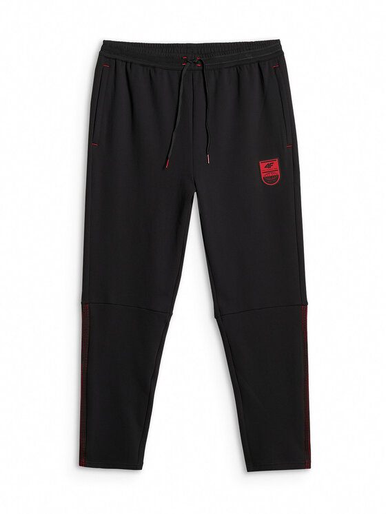 4F 4F Spodnie dresowe FOOTBALL Czarny Regular Fit