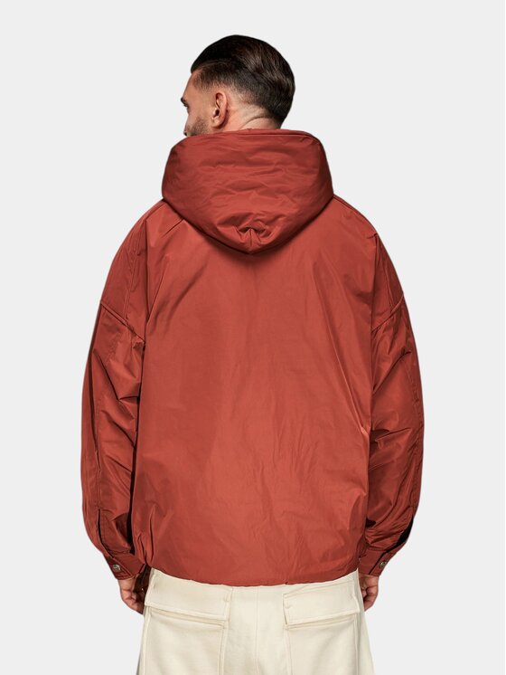 MADE BY SOCIETY MADE BY SOCIETY Kurtka anorak Quiet Street - J17656 Czerwony ciemny Basic Fit