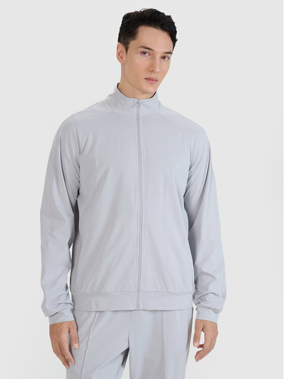 4F 4F Bluza techniczna MULTI ACTIVE Szary jasny Regular Fit