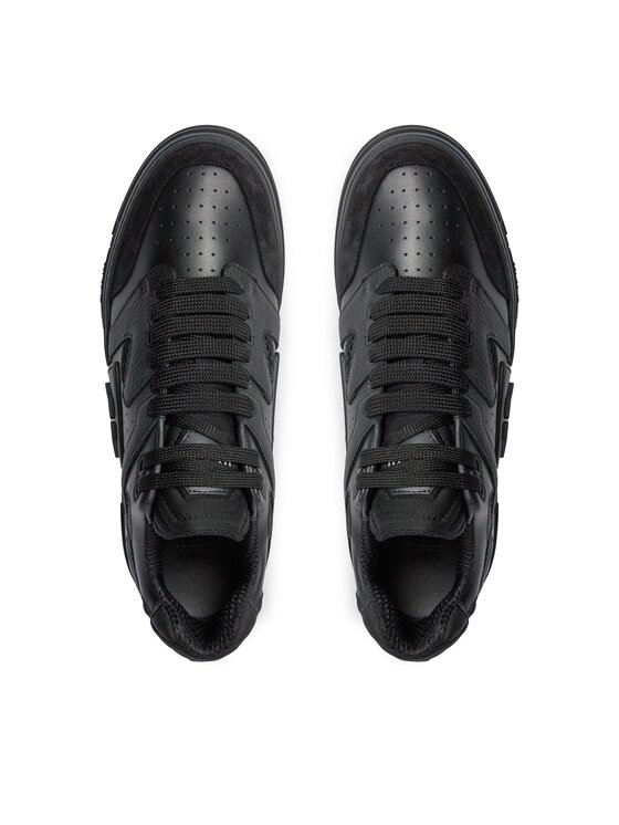 PHILIPP PLEIN PHILIPP PLEIN Laisvalaikio batai Lo-Top Sneakers Phantom $Treet AACS USC0511 PLE010N Juoda