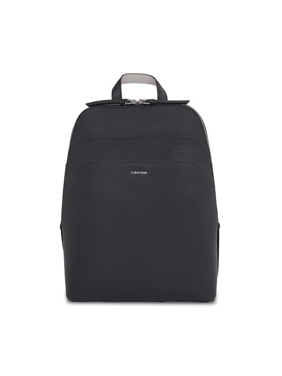 Calvin Klein Nahrbtnik Business Backpack Saffiano K60K611676 Črna