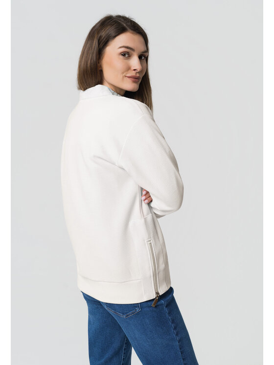 Volcano Volcano Bluza B-ARI Biały Regular Fit