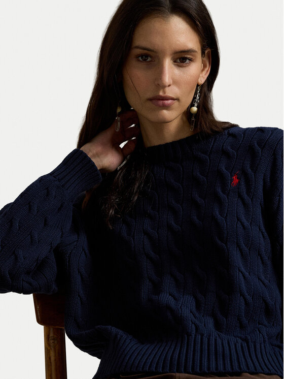 Polo Ralph Lauren Polo Ralph Lauren Svetr 211A96245001 Tmavomodrá Relaxed Fit