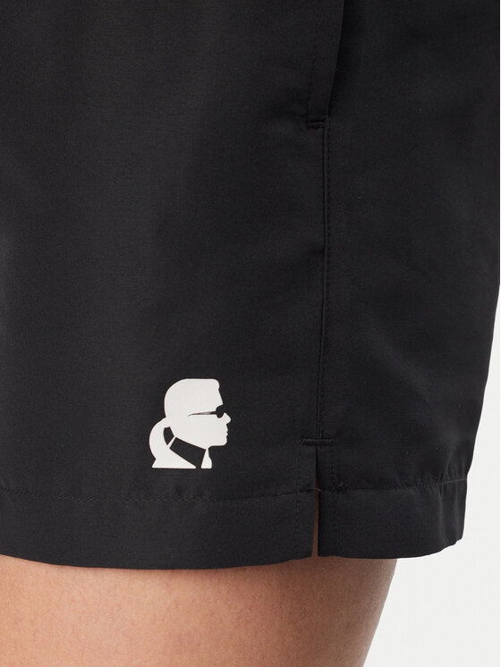 KARL LAGERFELD KARL LAGERFELD Plavecké šortky B1M46011 Čierna Regular Fit